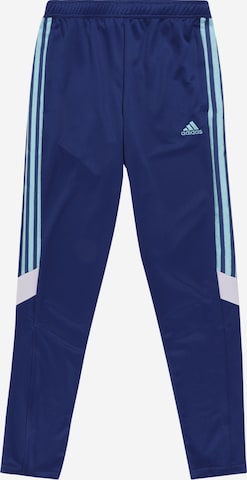 ADIDAS SPORTSWEAR Slim fit Workout Pants 'Tiro' in Blue: front