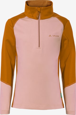 VAUDE Sports sweater ' Livigno HFZ ' in Pink: front