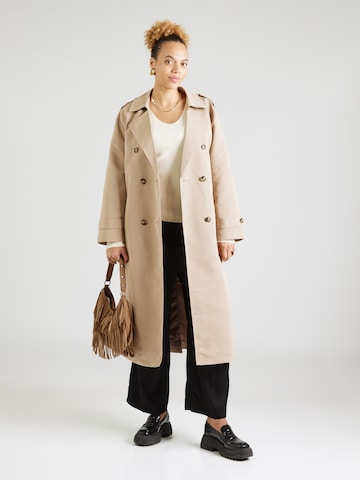 Vero Moda Curve Sweater 'VMCNEWLIMONE' in Beige