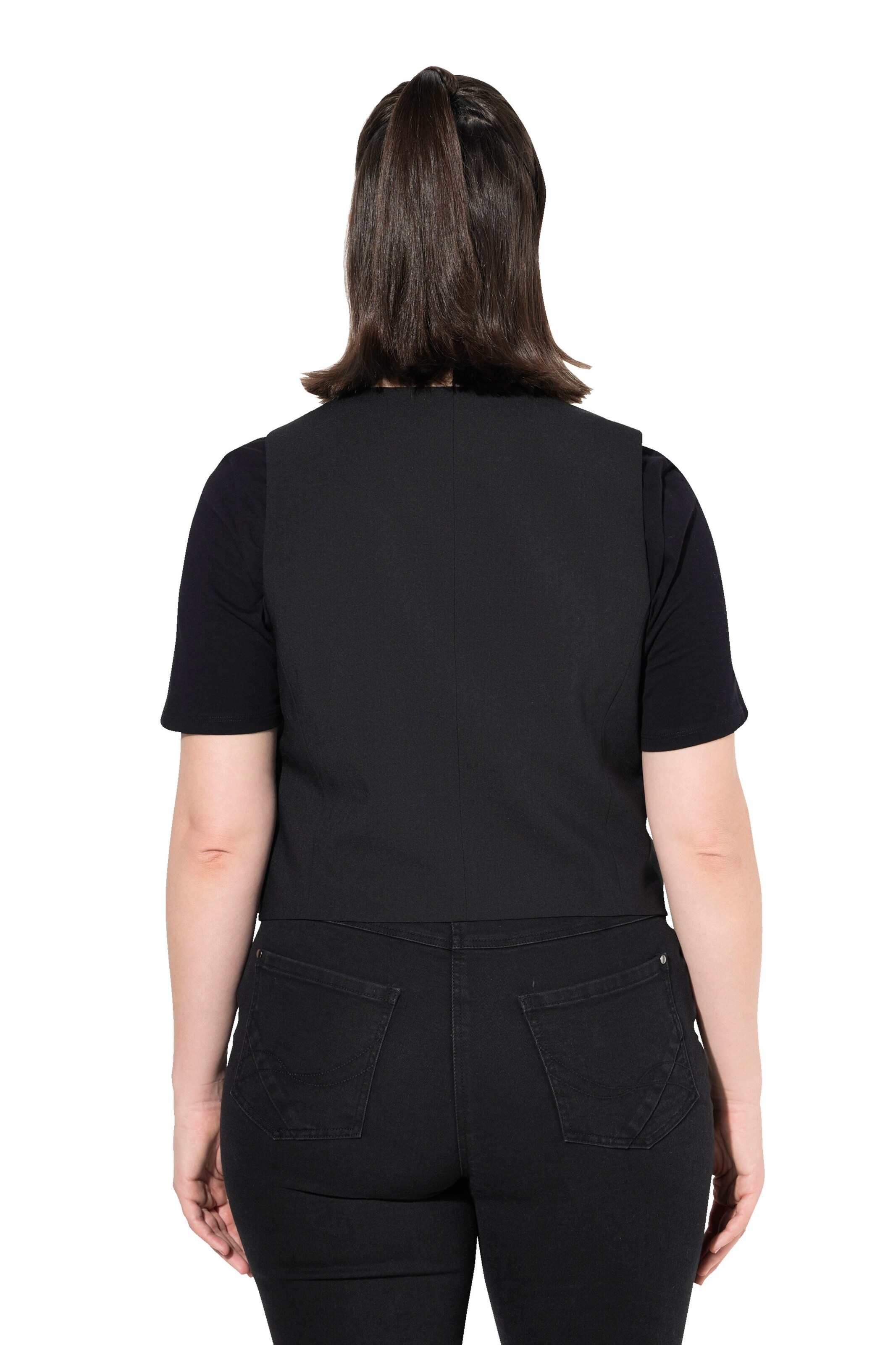 Ulla Popken Weste in Schwarz