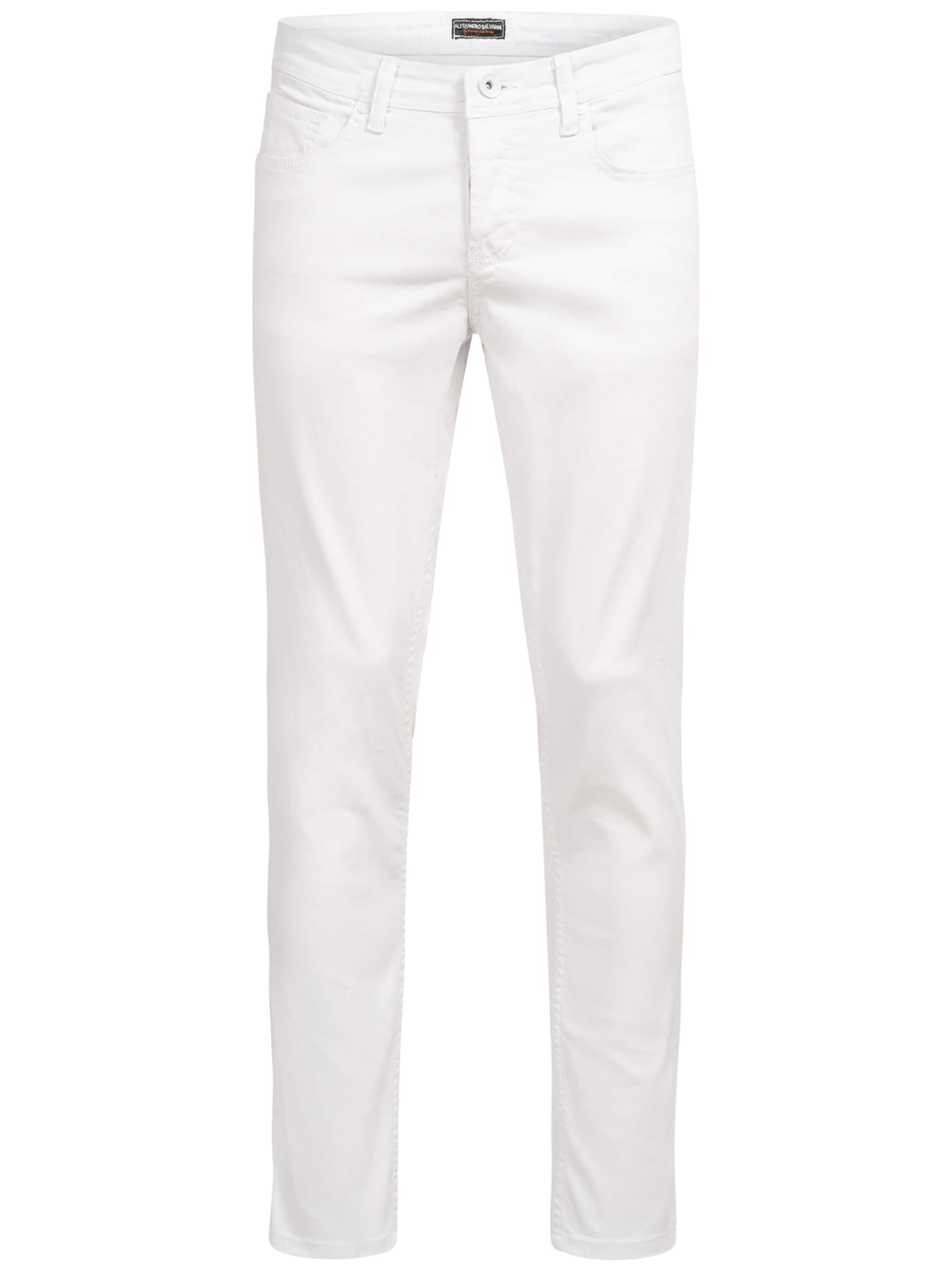 Alessandro Salvarini Jeans in White: front