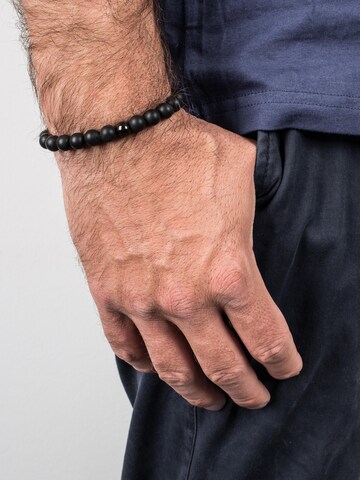 Akitsune Armband 'Globae' in Schwarz