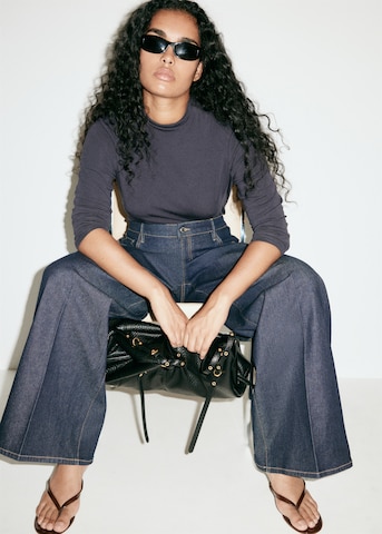 MANGO Wide leg Jeans 'ELISE' in Blue