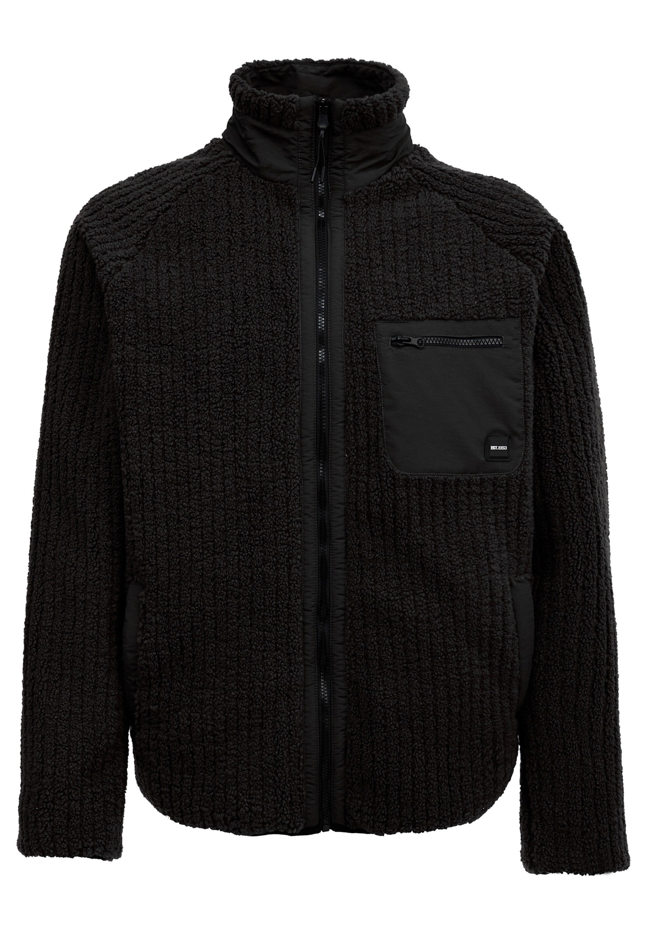 INDICODE JEANS Jacke 'Scotts' in Schwarz: Vorderseite