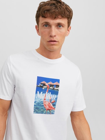 JACK & JONES Tričko 'Palma' – bílá