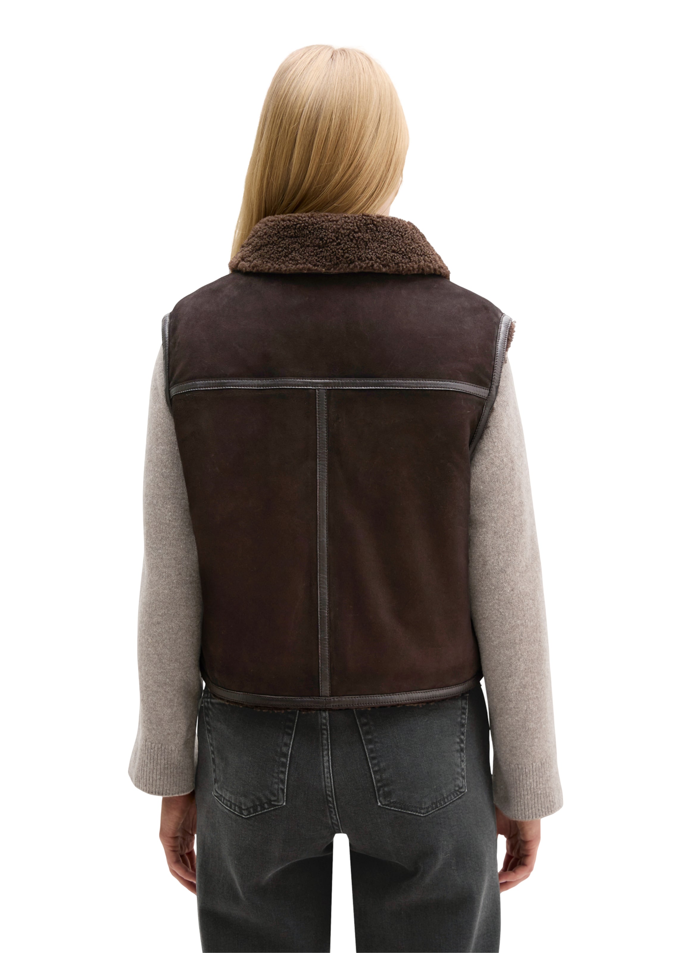 Marc O'Polo Bodywarmer in Bruin: terug