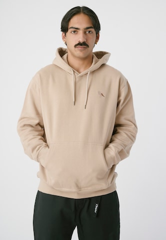 Cleptomanicx Sweater 'Embro Gull Mono' in Beige: front