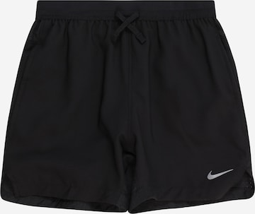 juoda NIKE Standartinis Sportinės kelnės: priekis