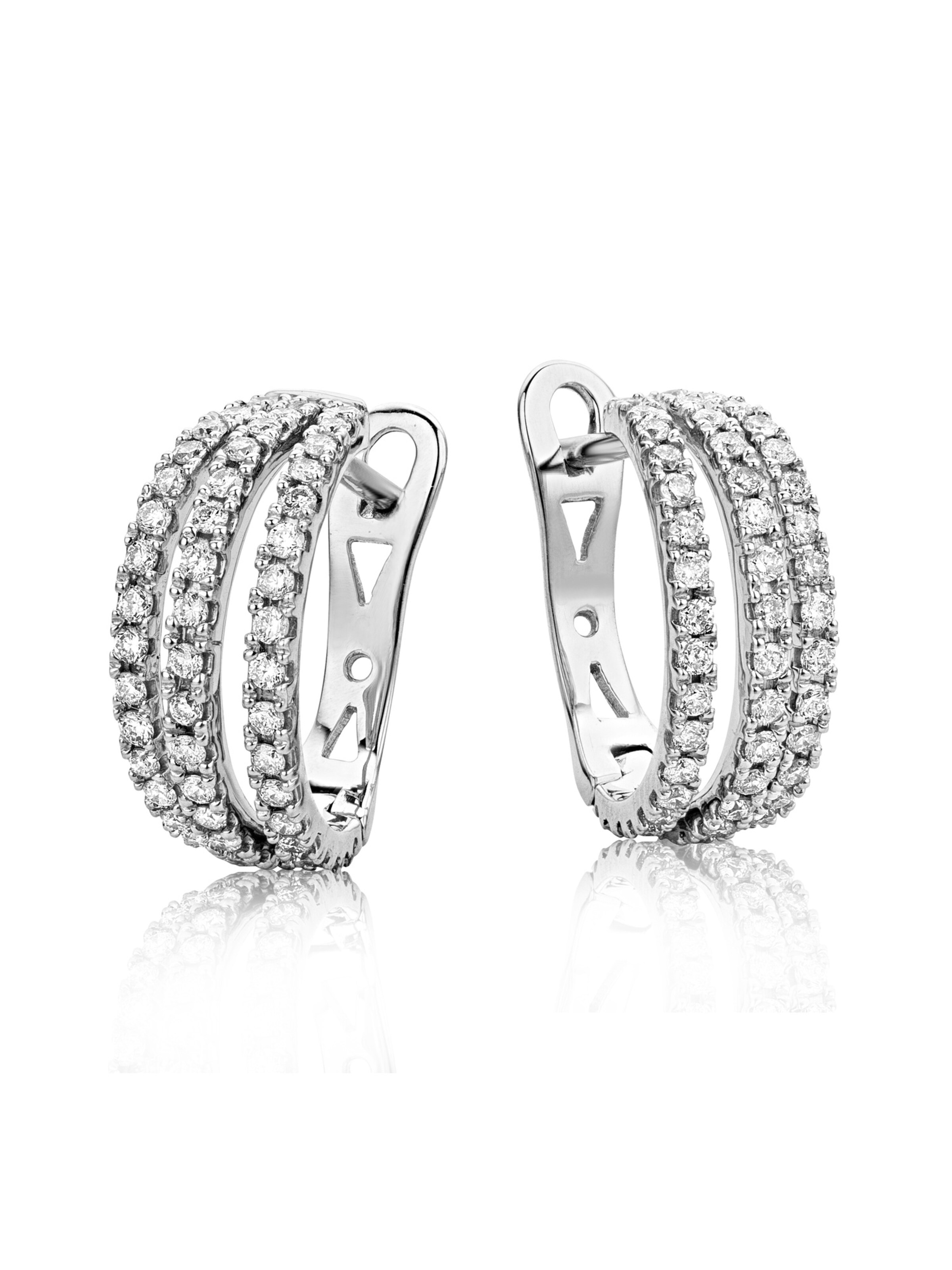 DIAMANT LETERNEL Ohrringe‌‌‌‌‌‌‌‌‌ in Silber: Vorderseite