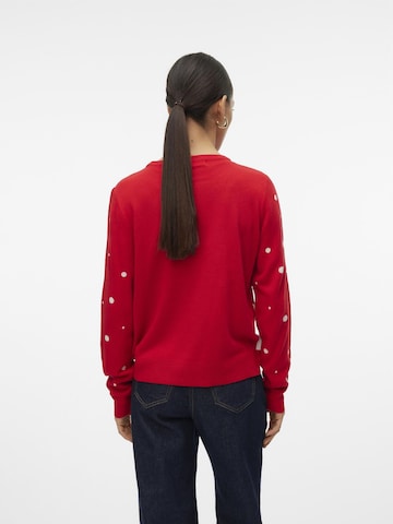 VERO MODA Sweater 'SNOWY' in Red