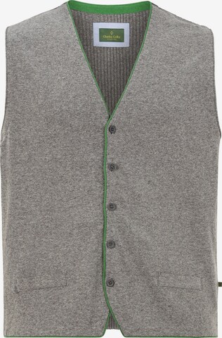 Charles Colby Knit Cardigan 'Duke Phelim' in Grey: front