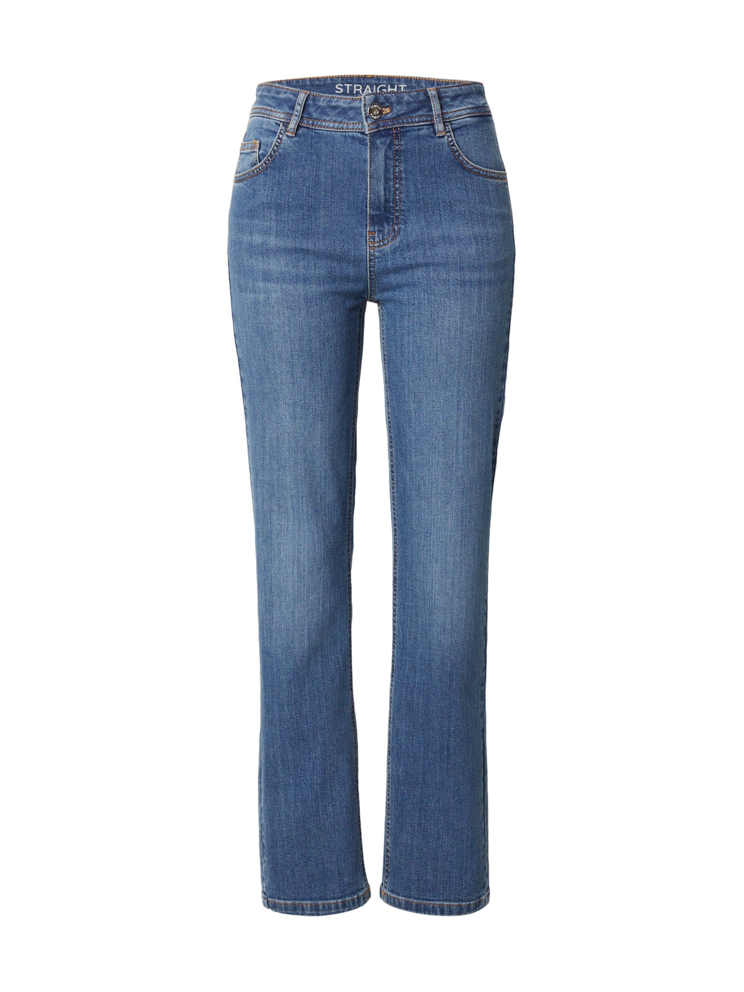 TAIFUN Liibuv Teksapüksid, värv sinine: eest vaates