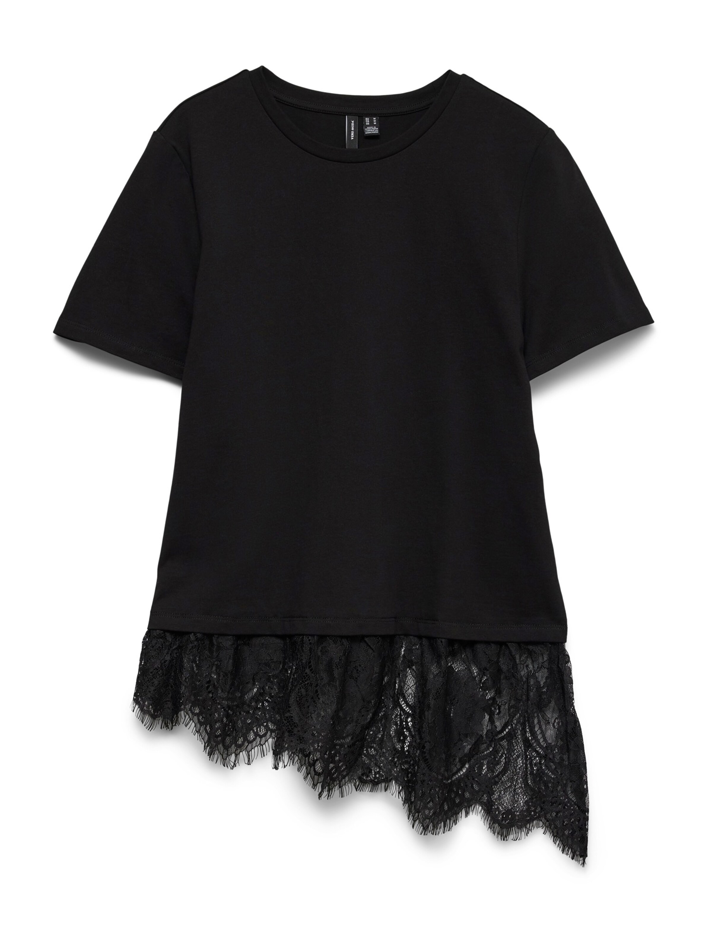 Vero Moda Tall Футболка 'VMBRIT' в Черный: спереди