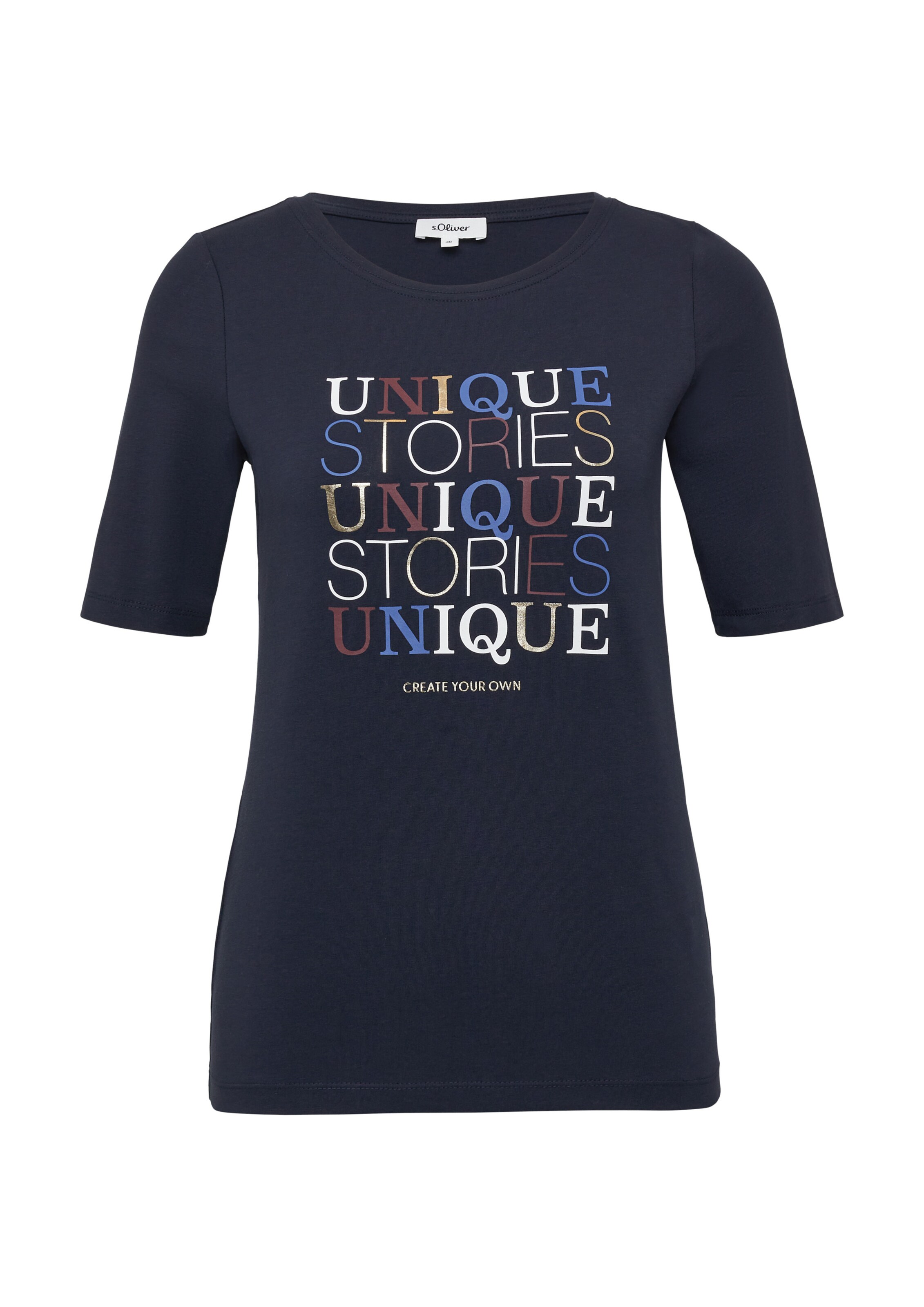 T-shirt s.Oliver en bleu : devant