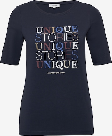 T-shirt s.Oliver en bleu : devant