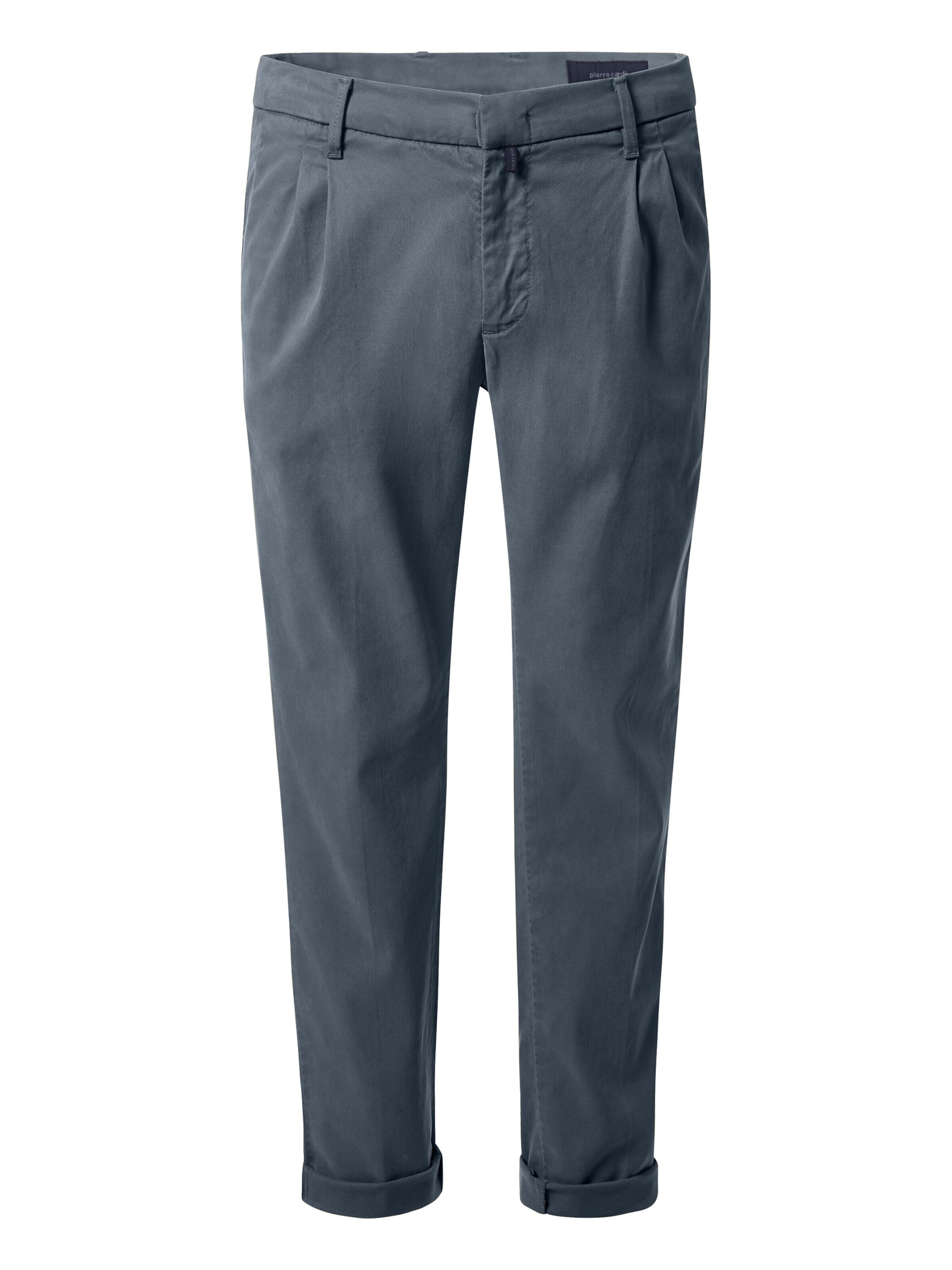 PIERRE CARDIN Tapered Chino trousers 'Chatou' in Blue: front