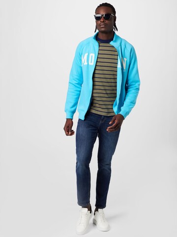 Derbe Zip-Up Hoodie in Blue