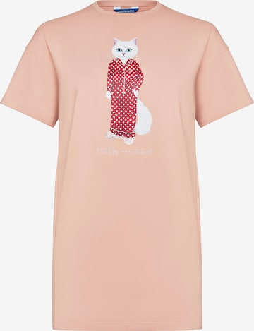 Cat e Lolette Yöpaita 'Pajamas Cat' värissä vaaleanpunainen: etupuoli