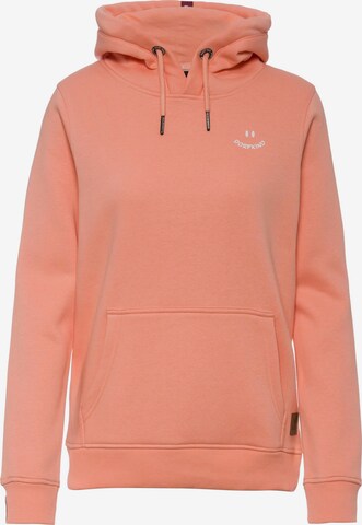 Kleinigkeit Sweatshirt 'Happy Dorfkind' in Orange: predná strana