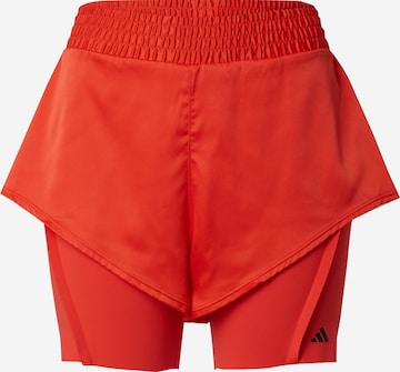 ADIDAS PERFORMANCE Normalny krój Spodnie sportowe 'POWER' w kolorze czerwony: przód
