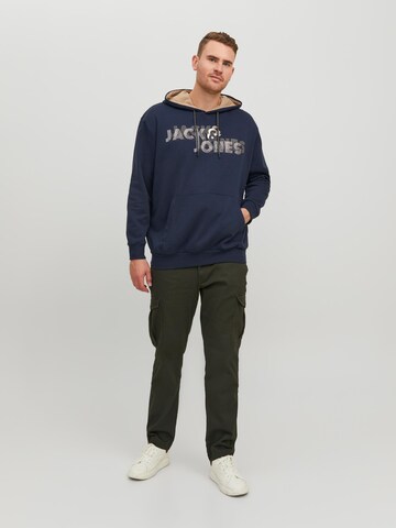 Jack & Jones Plus Sweatshirt 'Friday' i blå