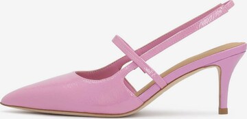 Kazar Slingback Pumps in Pink: front