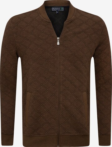 Sir Raymond Tailor Zip-Up Hoodie 'Brescia' in Brown: front