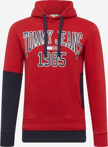 Tommy Jeans Суичър в червено: отпред