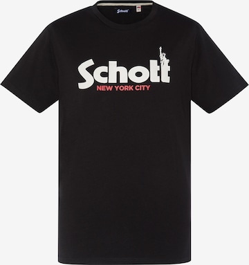 Schott NYC Shirt in Schwarz: Vorderseite