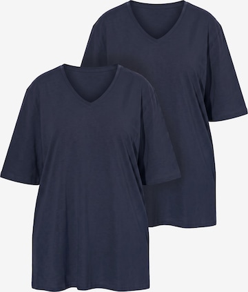 Ulla Popken Shirt in Blau: Vorderseite
