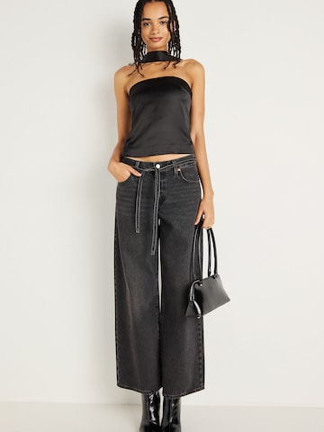 Gina Tricot Top | črna barva