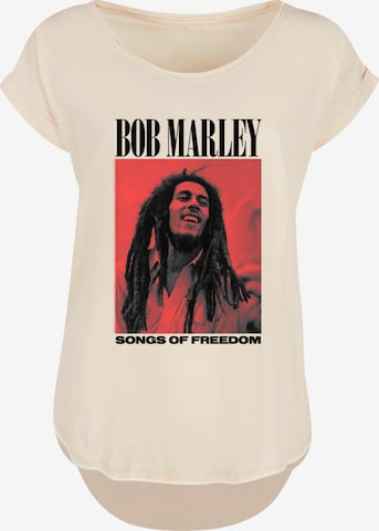 F4NT4STIC Shirt 'Bob Marley' in Beige: voorkant