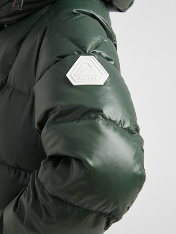 JACK1T Jacke ' EZ Boxed Ultra Lang Puffer Lux ' in Grün