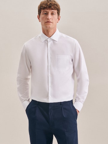 SEIDENSTICKER Regular fit Business Shirt in White: front