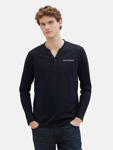 T-Shirt TOM TAILOR en bleu : devant