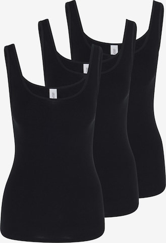 SPEIDEL Unterhemd 'bio.cotton' in Schwarz: Vorderseite