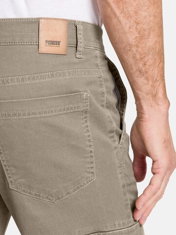 PIONEER Slim fit Cargo Pants 'Carlo' in Beige