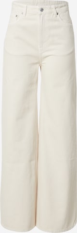 WEEKDAY Jeans 'Ace High Wide' in White: front