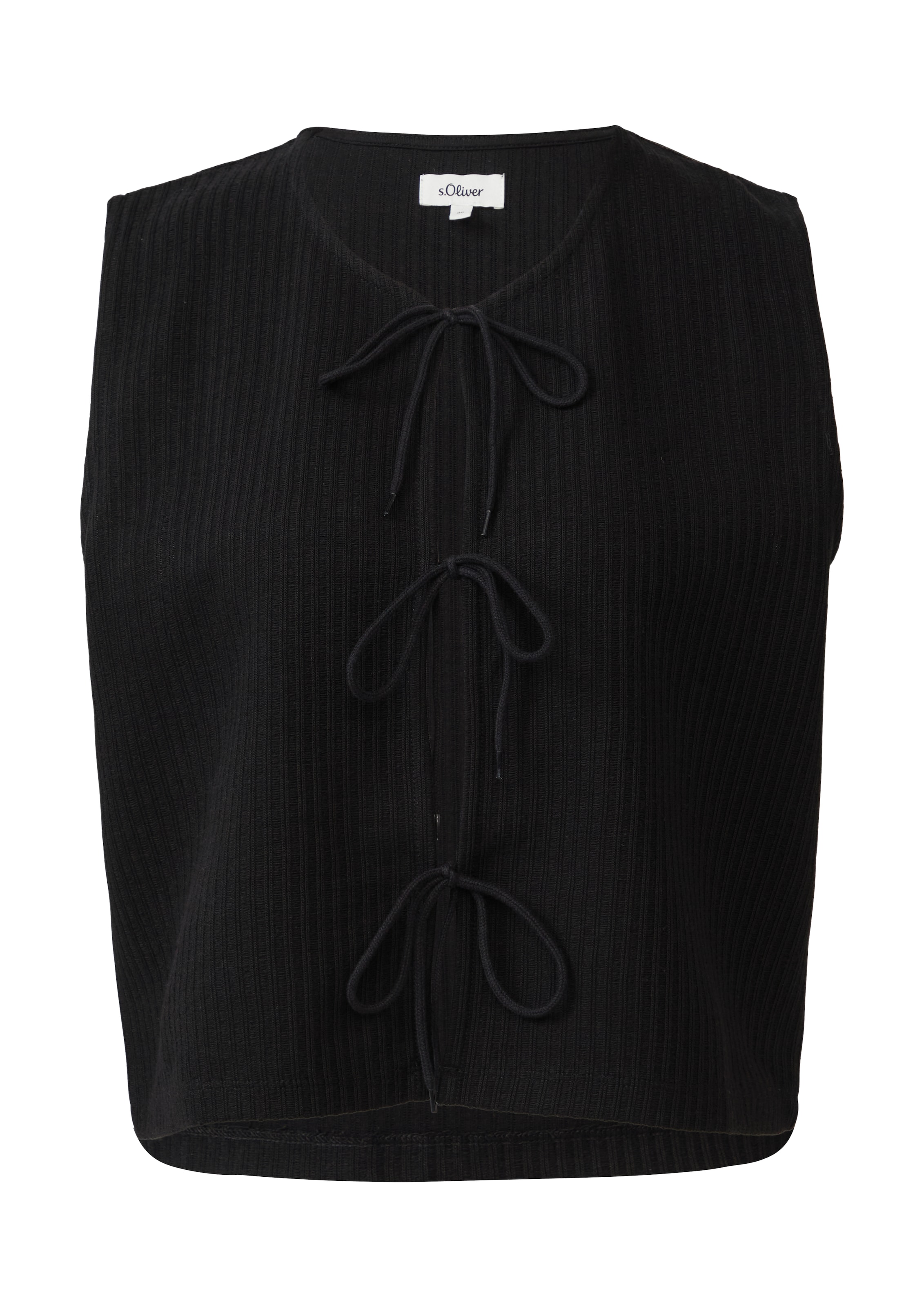 s.Oliver Bodywarmer in Zwart: voorkant