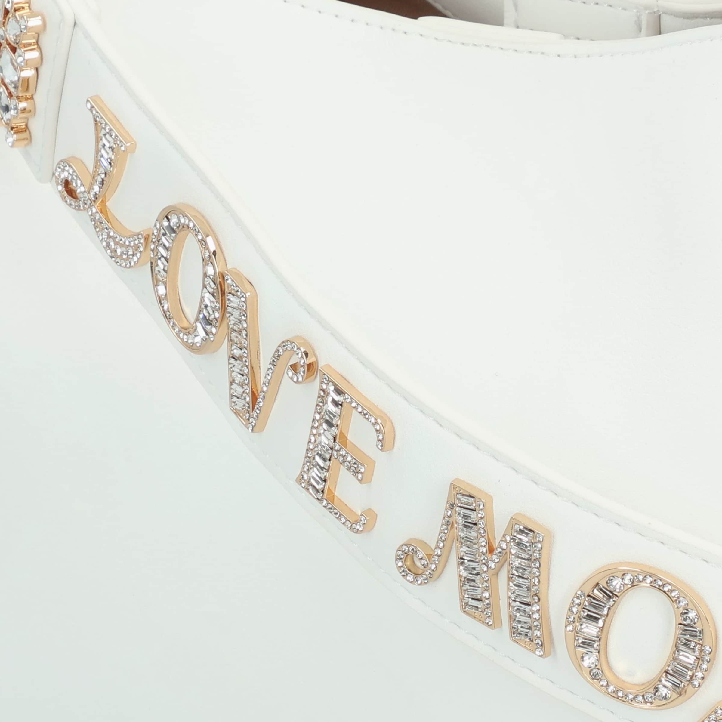 Borsa a mano 'Aura' di Love Moschino in bianco
