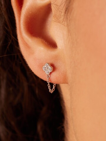 Boucles d'oreilles 'Klassisch' Lucardi en argent : devant