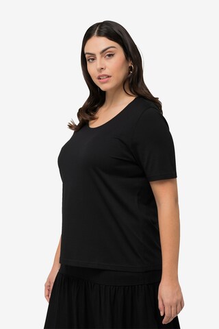 T-shirt Ulla Popken en noir : devant