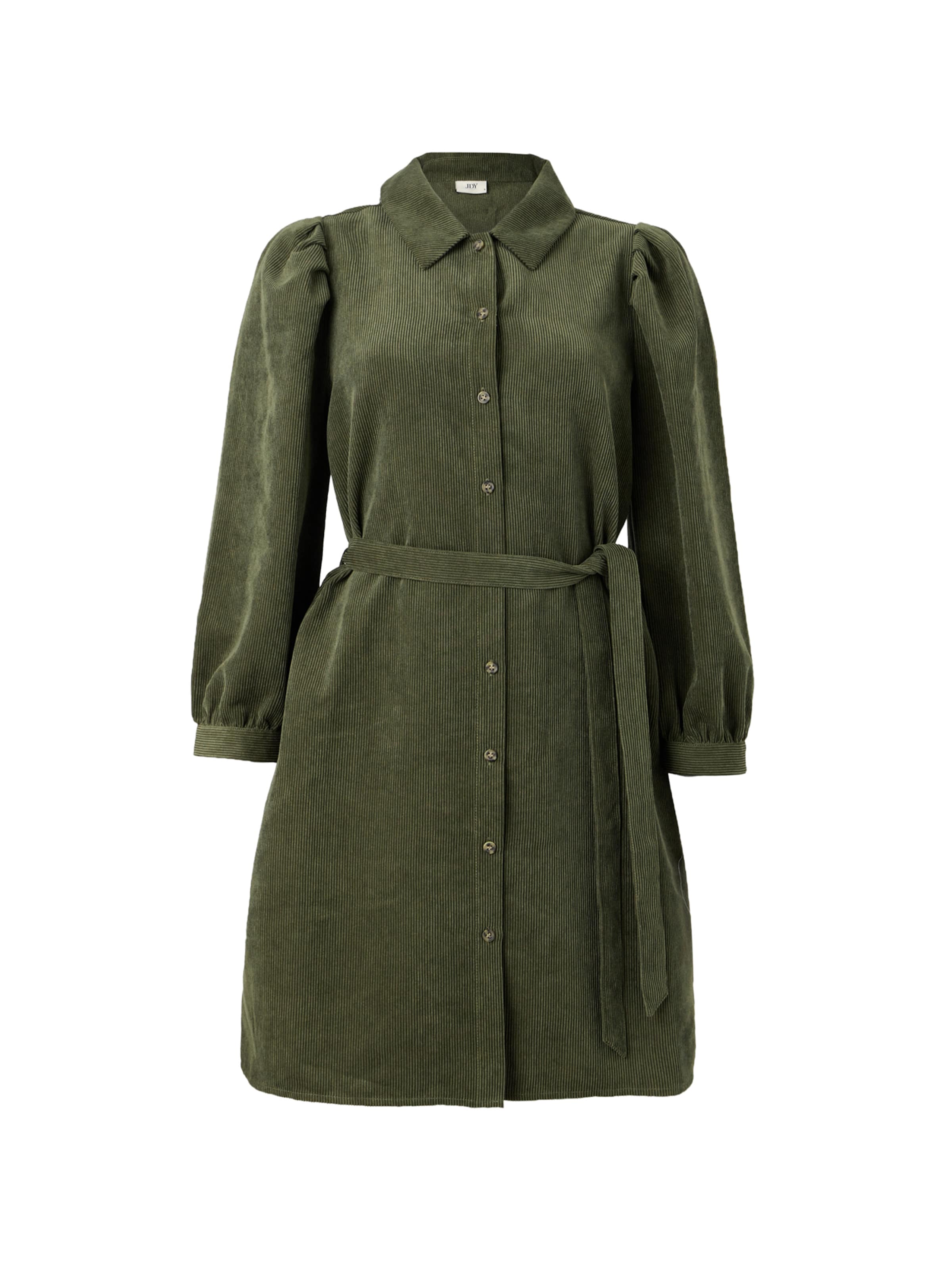JDY Платье-рубашка 'JDYULLA OHIO' в Зеленый: спереди