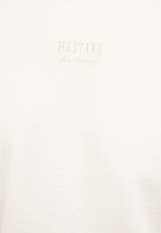 MUSTANG T-Shirt 'Akron' in Beige