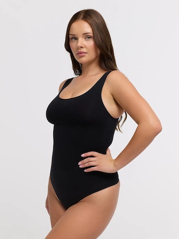 Body modellante 'Tank Sculpting Bodysuit with String' di cfab in nero