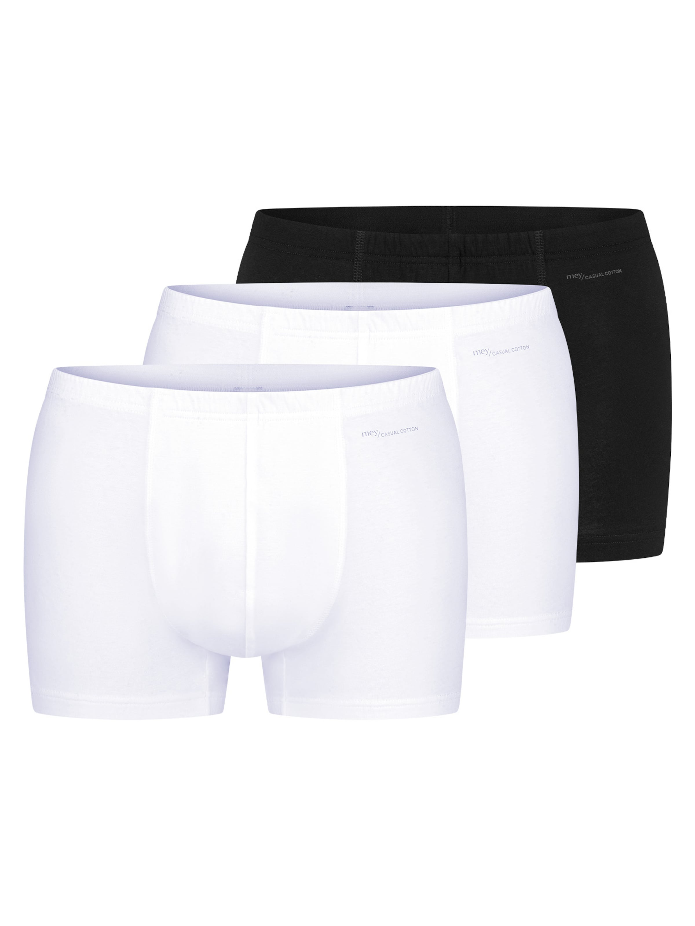 Mey Boxer shorts 'Casual Cotton' in Mottled black, Item view