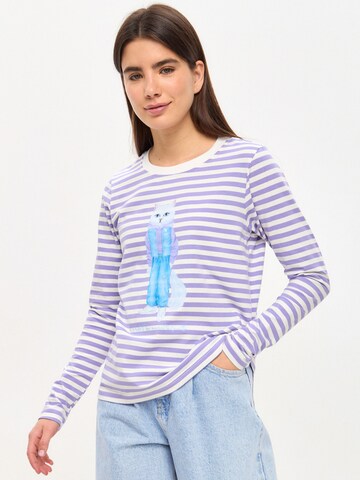 CAT by Maniita Lacitta Shirt in Lila: voorkant