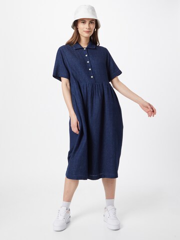 Folk - Vestido camisero 'LOOM' en azul