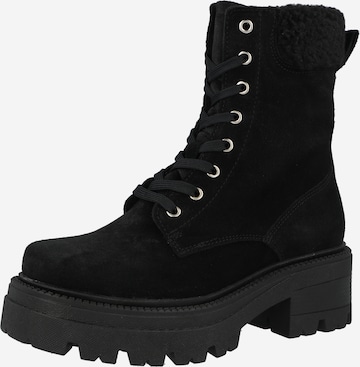 VERO MODA Lace-Up Ankle Boots 'BENEDICTE' in Black: front