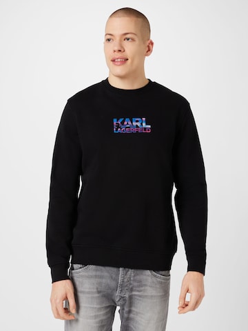 Karl Lagerfeld - Sudadera en negro: frente